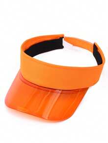 1 pieza Gorra de béisbol de ala ancha transparente, sombrero de sol ligero y transpirable unisex para deportes al aire libre, senderismo, ciclismo, transporte, viajes, vacaciones y compras de mujeres, gorra con visera de unicolor ajustable, adecuada para uso diario