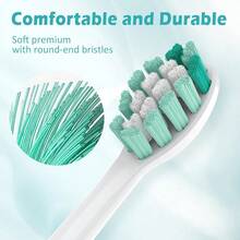 Replacement Toothbrush Heads For  Sonicare Replacement Brush Heads Compatible Electric Toothbrush Heads, 10 Pack, Black White{Inchcolor_nameinch:InchBlackWhiteinch} - Đen trắng - Xem 6