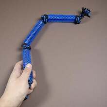 3件套重型耐咬绳狗玩具 - 拔河、互动拉扯和咀嚼，多色绳结（颜色随机），耐用耐咬骨，适合拉布拉多、德国牧羊犬、幼犬 - 宠物咀嚼棒玩具套装，狗绳结，狗耐咬绳玩具，户外大型犬拔河游戏玩具，有助于清洁牙齿，增强咬合力，趣味训练，可单独玩耍