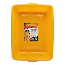 BELIME Arenero para Gatos Cool Color Naranja 46x33x8.5 cm | Bandeja Sanitaria Amplia, Resistente y Fácil de Limpiar | Ideal para Gatos Adultos y Cachorros - anaranjado - Ver 5