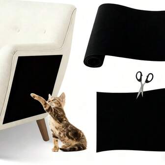 7 Colors Cat Scratcher Sofa Protector Cats Scratcher Pad Board Protection Trimmable Self-Adhesive Carpet DIY Cat Scratch Mat 50X300CM