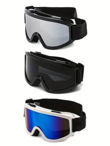 New Large Frame Ski/Cycling/Mountaineering Anti-Wind Men's Goggles, Anti-Wind And UV Protection Ski Goggles - Combination - View 4