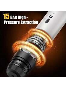 This Portable Espresso Machine Has A Self-Heating Function, Can Make Hot And Cold Beverages, Equipped With An LED Display, Suitable For Coffee Powder And Coffee Capsules, Built-In 2600*3mAh Rechargeable Lithium Battery, Very Suitable For Travel, Outdoor Activities And RV Use. - Multicolor - View 4