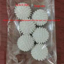 6个可重复使用的洗衣球 - 清洁洗衣球，防止滚筒式烘干机衣物缠绕，衣物柔顺球，防打结清洁球