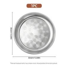 1/6件装加厚不锈钢盘，蛋糕甜点盘 - 可重复使用，可用洗碗机清洗，非常适合露营、户外野餐、房车和居家使用，斋月用品，蛋糕甜点盘，零食水果盘，沙拉盘，多功能餐盘，父亲节礼物 - - - 查看 8