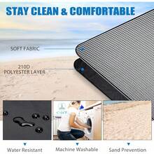 Mantas de picnic para exteriores, impermeables, grandes, tapete de playa, sin arena, plegable, con correa de transporte, manta de camping portátil, manta de parque para césped parque, senderismo, - a - Ver 3