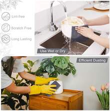 Tear Away Dish Cloths Rolls, 75 Sheets-11.8" X 11.8", Reusable Washable Dish Towels For Kitchen, Ultra Absorbent And Quick Drying Microfiber Cleaning Rags, Grey,25865136 - 深灰色 - 查看 5