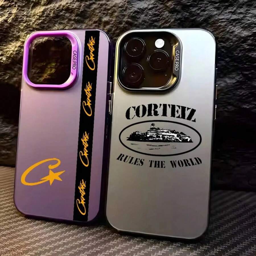 The World-C-Corteizs Phone Case For 17 Air 16 15 14 13 12 11 Pro Max XS XR 15Plus 16E 17Pro Shockproof Back Cover, Compatible With 17 Case, 17 Pro Case, 17 Pro Max Case - 白色-YYDSG1606 - 查看 1