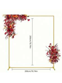1set Party Balloon Accessories Decoration Supplies Wedding Props Gold Iron Rectangular Square Different Size 1.5M/2M Arch Frame Stage Background Decor Flower Stand Balloon Arch Frame - Gold - View 11