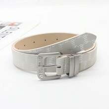 1 Pc Women's Black PU Material High-End Waist Belt Attached Dress Fall, Autumn, Halloween