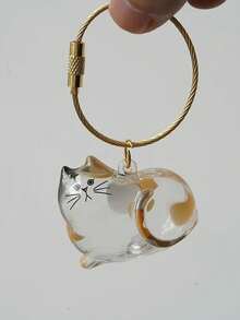 1Pc个性定制猫狗毛宠物收纳盒钥匙扣吊坠包，定制名字文字，猫狗毛收纳胶囊钥匙扣吊坠包系列隐藏式猫狗毛包，留住猫狗带给我们的专属回忆，适合送给家人、朋友、女朋友、爸爸、妈妈、孩子、男朋友、女朋友、她、他