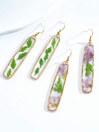 1 paire de boucles d'oreilles fleurs bleu myosotis style bohème, boucles d'oreilles embossées uniques faites main pour dames, cadeau pour la Saint-Valentin, la mère, la fête des mères