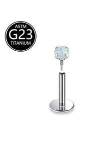 1 件 G23 钛 16G 氧化锆唇钉唇环 6-10 毫米穿孔饰品耳软骨耳屏耳轮内螺纹耳垂耳环