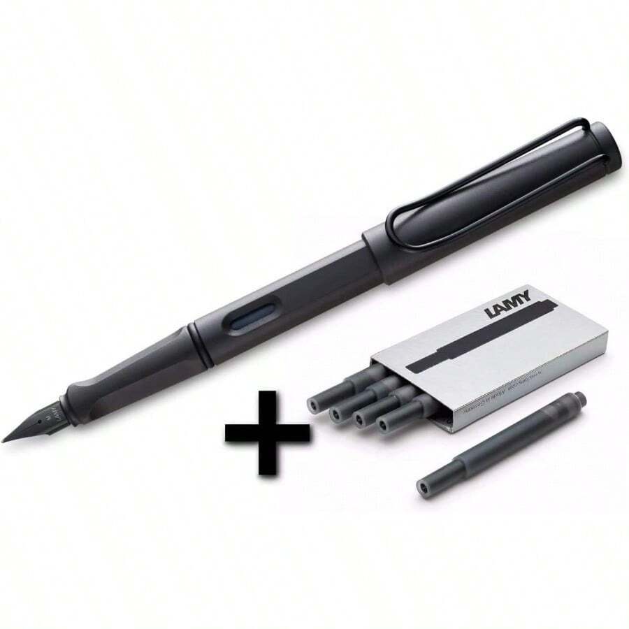 Fountain Pen 17F Umber + 5 Black Ink Cartridges (1203886)