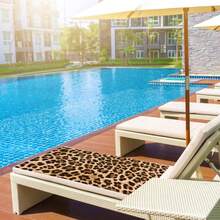 1pc Oversized Bath Towel Beautiful Oversized Cheetah Print Beach Towel Outdoor Water Sports Swimming Bath Towel Quick-Drying Leopard Print Beach Towel, Ultra-Fine Fiber Beach Towel, Super Absorbent Travel Sports Swimming Pool Swimming Bathroom Camping Yoga Adult Beach Towel Bathroom Decor - Multicolor - View 4