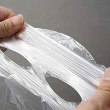 200Pcs (100pcs/1set) Facial Fresh-Keeping Film, Plastic Transparent PE Facial Mask Paper, Disposable Facial Fresh-Keeping Facial Mask Paper, Essential For Beauty And Skin Care - Multicolor - View 5