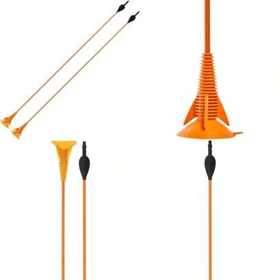 Decathlon Suction Cup Archery Arrows 2-Pack - Discosoft 27 Deep Orange