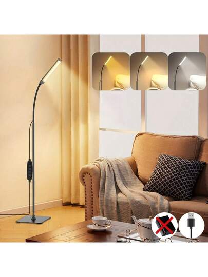 Yogle Circular Vloer Lamp 168 LED Remote Control, In Convertible Lamp/Table Lamp, 360° Adjustable Gooseneck [3 Temperature 10 Brightness Levels] view 6