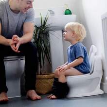 My Real Potty Training Toilet With LifeLike Flush Button And Sound For Toddlers And White