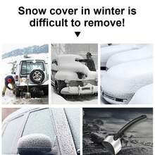 Multifunction Car Snow Shovel Winter Windshield Defrosting Ice Scraper Tool Glass Snow Removal Tools Auto Accessories - Multicolor - View 5