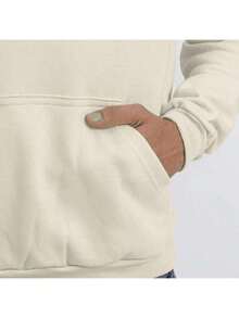 Mizun Men's Sweatshirt – Premium Fabric, Hood And Pockets | Ideal For Winter - Khaki - View 3