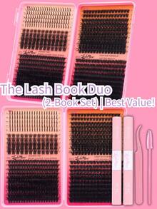 2040PCS/1360PCS/680PCS 80D+100D+120DD Cluster Lashes Kit, High Capacity Individual Lash Clusters, 0.31-0.63 Inch Mixed D-DD Curl Effect, Cat Eye Lashes, Natural Look, Wispy, Soft And Comfortable False Eyelashes, Reusable, DIY Lash Extensions Kit, Beginner-Friendly, Long-Lasting, With Lash Bond & Seal, Tweezers, Lash Brush, Great For Halloween, Christmas, New Year's, Beauty & Health, Personal Care, Festive Glam Beauty. - 黑色 - 查看 5