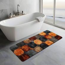 Runner Rug, Abstract Geometric Design, Hallway Decor, Holiday Party Decor, Ideal For Entryway, Living Room, Bedroom, Dining, Bathroom, Kitchen, Laundry Room, Best For Gifts, Daily Decoration - Màu2 - Xem 3