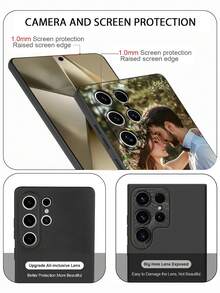 1pc Customized Photo Protective Phone Case Compatible With IPhone 16 Pro Max/17 Pro Max, S24U, Redmi, And Other Models - Black - View 6