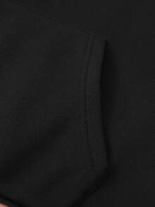 Customized Photo Printed Sweatshirt For Women, Personalized Gifts For Friends/Family/Couples/Pets, Birthday/Anniversary/Valentine's Day, Casual Pullover Fleece Sweatshirts For Autumn/Winter, Black Tops Jacket, Christmas Personalized Design, Autumn Clothes, Fall Tops, Women Shirts, Winter Outfits, Party Gifts, Gifts For Her, Birthday Presents, One-Of-A-Kind, Autumn Winter Clothing - Black - View 7