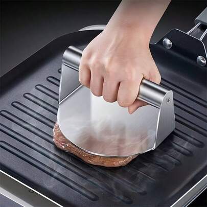 Prensa para massa, prensa para pele de bolinho, prensa para pão achatado, prensa para hambúrguer, prensa para bife, prensa para salsicha Ideal para cozinhas, restaurantes e lanchonetes Perfeito para prensar bifes, salsichas, bacon, pães achatados e peles de bolinho A ferramenta definitiva para pele de bolinho - uma em um segundo Excepcionalmente durável, fácil de limpar, antiaderente