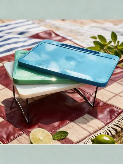 Foldable Portable Compact Table, Lightweight Plastic Multifunctional Table, Apartment, Home Desk, Suitable For Bedroom, Office, Camping And Travel-Space-Saving Design Without Assembly, Multi-Color Optional, Modern And Simple Style, Ideal Gift Compatible With Notebook Computers, Books And Snacks.