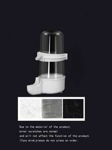 1pc Worry Free, Transparent And Visual Automatic Bird Food Bowl Water Dispenser - An Innovative Maintenance Solution Designed Specifically For Small And Medium-Sized Birds Such As Parrots, Canaries, And Sparrows! Wear Resistant And Drop Resistant, The Transparent Compartment Body Makes The Remaining Amount Clear At A Glance, And The One Click Disassembly Structure Is Easy To Clean.