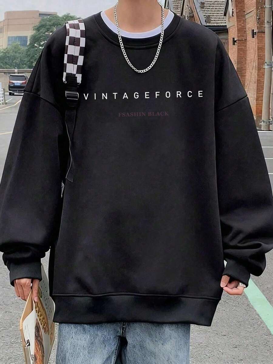 Men Sweatshirts - Black - View 1