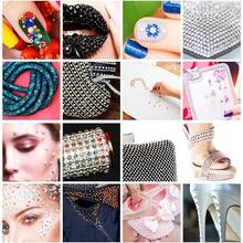 975Pcs Face Gems Hair Gems, Self-Adhesive Face Jewels Eye Jewels Rhinestones 3/4/5/6 Mm DIY Face Gems Stick On, Hair Body Rhinestones Gems Crystals Pearls For Face Makeup, Crafts (Gem_White){Inchcolor_nameinch:Inchgem_whiteinch} - 寶石白 - 查看 8
