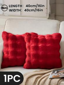 1/2/4 Stück luxuriöser Kunstfell Toskana Kissenbezug, Kissenhülle, ohne Kisseneinsatz, flauschige Heimdekoration Kissenhülle für Wohnzimmer Sofa, Schlafzimmer Kopfteil, Überwurfkissen, Oeko-Tex