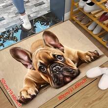 1 pieza Alfombra de cocina, Tapete de cocina con diseño de perro, Diseño de perro amarillo, Absorbente y antideslizante, Adecuado para granja, entrada, interior, decoración de habitaciones, cocina, comedor, oficina pequeña/oficina en casa, fregadero, lavandería - Multicolor - Ver 13