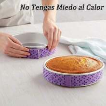 4-Piece Bake Even Strip, Cake Pan Dampen Strips, Juego De Tiras Para Hornear Nivelado, Absorbent Thick Cotton, Tiras De Molde Para Tartas - 1 - Ver 2