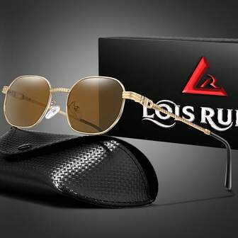 1副金属框时尚眼镜，适合日常佩戴、节日派对、购物等场合，附赠眼镜盒