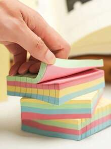 200 Convenient And Practical Small Mixed Color Sticky Notes, Easy To Store And Carry, Suitable For Daily Learning And Classroom Recording Use - 彩色 - 查看 5