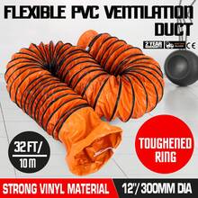 Manguera de conducto  de 32 pies, manguera de conducto Flexible de PVC para ventilador de ventilación de 12 pulgadas, ventilador de escape - 32 pasteles - Ver 1