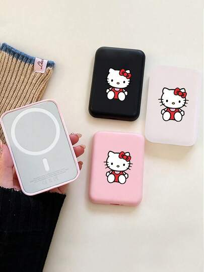 Sanrio Hello Kitty tragbare Schutzhülle, mit Cartoon-Muster, weichem TPU Anti-Drop Schutzgehäuse, matter Oberfläche, süßes Geschenk für Frauen. Dieses Produkt ist nur eine Schutzhülle und kein Powerbank. Bitte überprüfen Sie sorgfältig das Hauptbild, um zu sehen, ob es zu Ihrem Produkt passt, bevor Sie es kaufen.