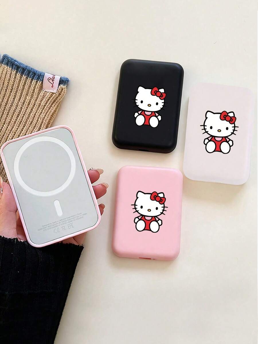 SANRIO Ốp lưng kiêm sạc dự phòng Hello Kitty, vỏ bảo vệ chống rơi bằng TPU mềm dẻo, họa tiết hoạt hình, cảm ứng mờ, món quà dễ thương dành cho phái nữ. Sản phẩm này chỉ là vỏ bảo vệ chứ không phải sạc dự phòng. Vui lòng kiểm tra kỹ hình ảnh chính để xem có khớp với sản phẩm của bạn trước khi mua. - Nhiều màu - Xem 1