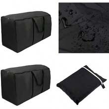 Garden Storage Bags Heavy Duty Furniture Cushion Cover Bags, Tote Portable Bag Organizer With Handle For Home And Yard Accessories Christmas Tree - màu đen - Xem 6