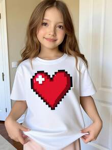 Young Girls T-Shirts - 白色 - 查看 1