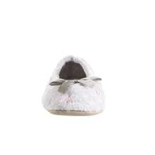 Isotoner Women's Embroidered Terry Ballerina Slippers{Inchsize_nameinch:Inch9.5-10.5inch,Inchcolor_nameinch:InchHeatherGreySoftTieBowinch} - HeatherGreySoftTieBow - Xem 7