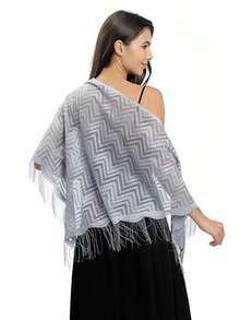 New Lightweight Hollow-Out Lace Knitted Triangle Scarf, Thin Shawlcover Upn For Summer, Sun Protection, Air Conditioning, Dates, Parties, Weddings, Geometric Pattern Fabric, Spring/Summer/Autumn