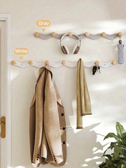 1 pezzo Gancio da parete con trapano, appendiabiti multifunzionale da bagno, gancio sul retro della porta, gancio in lega di alluminio per accappatoio, portachiavi, scaffale da cucina e bagno