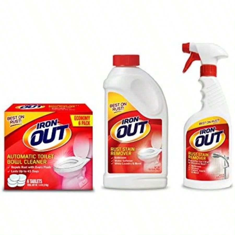 AFRT Iron Out Rust Stain Remover Automatic Toilet Bowl Cleaner Tablets ...