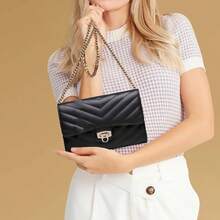 Small Crossbody Bags Women, Small Purses Crossbody Purses, Cell Phone Purse With Card Slots Travel Daypack - Chần bông đen - Xem 3