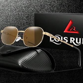 1 Pc Metal Framed Fashionable Glasses, Suitable For Daily Wear, Festival Parties, Shopping, Paired With Glasses Case